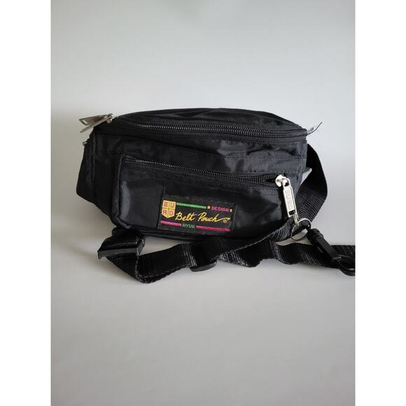 HYUK Euro Design Vintage 80s - Belt Pouch/ Fanny Pack - Waist Bag -Travel Pouch - Picture 1 of 8